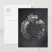 Silver Quetzalcoatl Briefkaart (Voorkant / Achterkant)