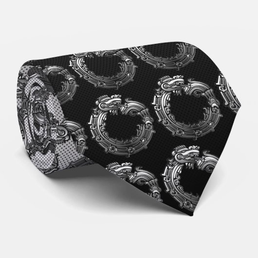 Silver Quetzalcoatl Stropdas (Opgerold)