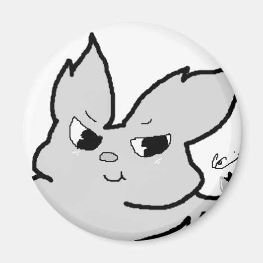 Silver Rabbit Magneet (Voorkant)