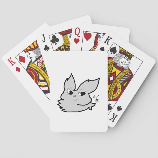 Silver Rabbit Speelkaarten (Achterkant)