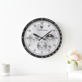 Silver Racing Dial Luxury Chronograph Grote Klok (Huis)