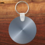 Silver Radiaal Metallic Script Name Sleutelhanger (Achterkant)