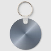 Silver Radiaal Metallic Script Name Sleutelhanger (Achterkant)