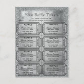 Silver Raffle Tickets Briefkaart (Voorkant)