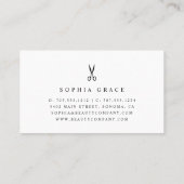 Silver Rain Haarstylist Visitekaartje (Achterkant)