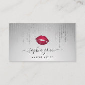 Silver Rain Makeup Artiest Lips Visitekaartje (Voorkant)