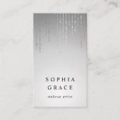 Silver Rain Makeup Artist Visitekaartje (Voorkant)