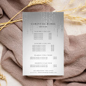 Silver Rain Pricing & Services Flyer