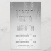 Silver Rain Pricing & Services Flyer (Voorkant)