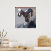 Silver Ram Poster (Keuken)