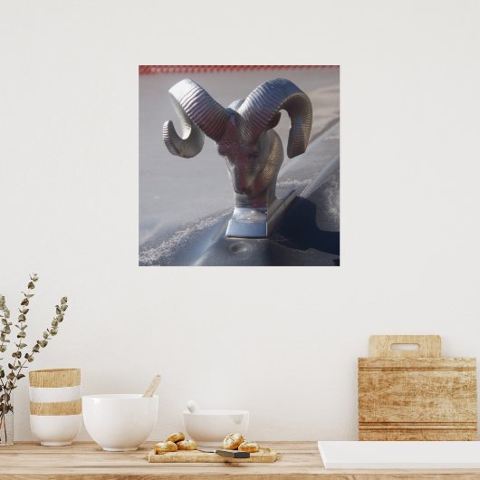 Silver Ram Poster (Keuken)
