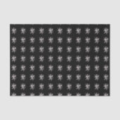 Silver Rampant Griffins Gothic Art Tissuepapier (Voorkant)