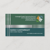 Silver Re Concrete Kolom Civil Engineer Visitekaartje (Voorkant)