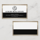 Silver Real Estate Logo | Grens Visitekaartje (Voorkant / Achterkant)