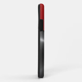 Silver Red Shiny Steel Metal 3 Case-Mate iPhone Case (Achterkant/rechts)