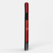 Silver Red Shiny Steel Metal Case-Mate iPhone Case (Achterkant/rechts)