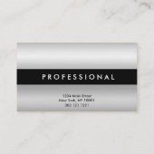 Silver reflecterende verloopkaart met vierkantjes visitekaartje (Achterkant)