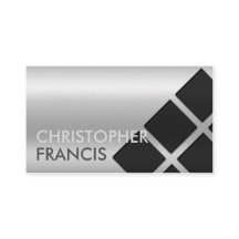 Silver reflecterende verloopkaart met vierkantjes