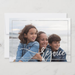 Silver Rejoice | Moderne typografie met uw foto
