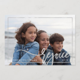 Silver Rejoice | Moderne typografie met uw foto