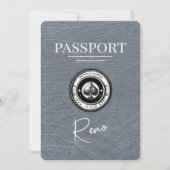 Silver Reno Passport Bewaar de datum Save The Date (Voorkant)