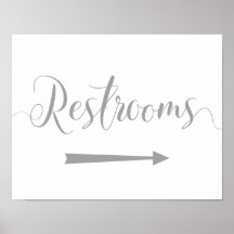 Silver Restrooms -pijlrichting rechts