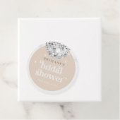 Silver Retro Disco Groovy Vrijgezellenfeest Bedankjes Labels (In situ)