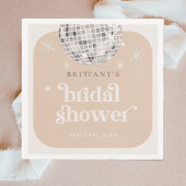 Silver Retro Disco Groovy Vrijgezellenfeest Servet