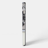 Silver Retro Pyphone iphone draagtas Hoesje (Linkerkant)
