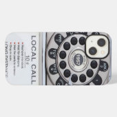 Silver Retro Pyphone iphone draagtas Hoesje (Achterkant horizontaal)