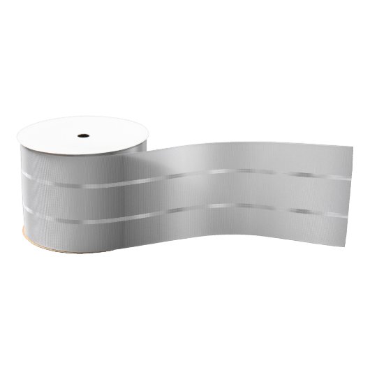 Silver Ribbon Bow Vrijgezellenfeest Grosgrain Lint (Spoel)