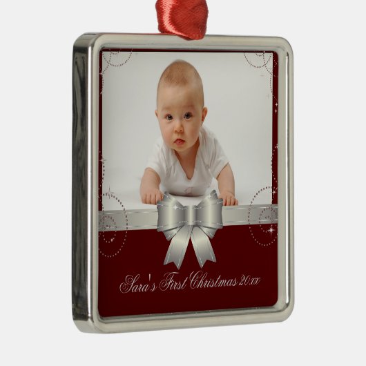 Silver Ribbon Keepomwille Metalen Ornament (Rechts)