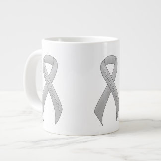 Silver Ribbon Support Awareness Grote Koffiekop