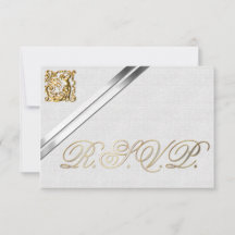 Silver Ribbons en Gold Wedding