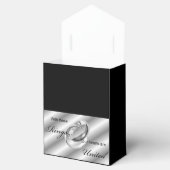 Silver Rings Gay Lesbian Wedding Ceremony Favors Bedankdoosjes (Geopend)