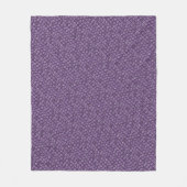 Silver Rings Paars Pattern Fleece Blanket (Voorkant)