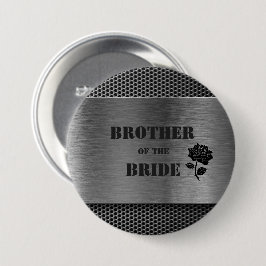 Silver Robo Metal/Brother van de Bride - Button