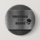 Silver Robo Metal/Brother van de Bride - Button (Voorkant)