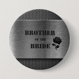 Silver Robo Metal/Brother van de Bride - Button