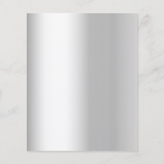 Silver roos bruiloft receptie uitnodiging (Achterkant)