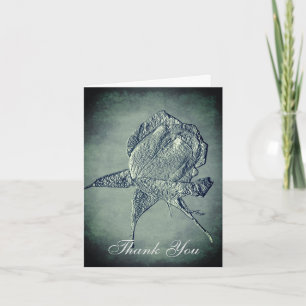 Silver Roos Floral Art Hartelijk dank Bedankkaart