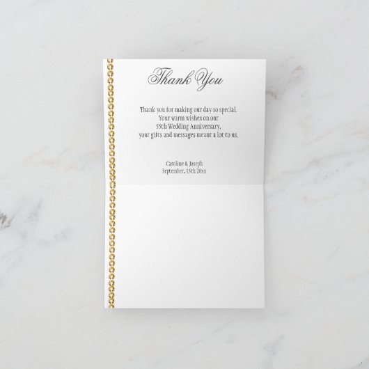 Silver Roos Gold 55e Jubileum Bedankt (Binnen)