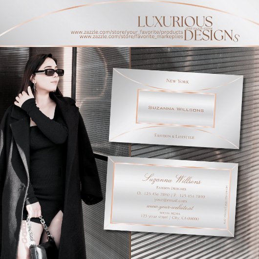 Silver Roos Gold Decor Professional en Luxueus Visitekaartje