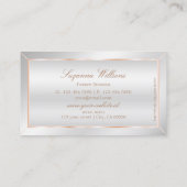 Silver Roos Gold Decor Professional en Luxueus Visitekaartje (Achterkant)