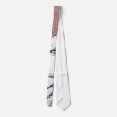 Silver Roos Gold Glitter en Marble Geometric Stropdas (Achterkant)