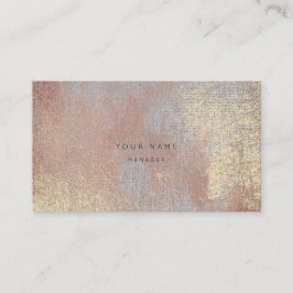 Silver Roos Gold Metalli Abstract Appointcard Afsprakenkaartje