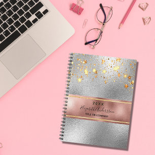 Silver roos Gold metalstars business Notitieboek