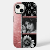 Silver & Roos Gold Photo Collage - Aanpassen Case-Mate iPhone Case (Achterkant)