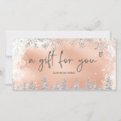 Silver roos gold snow logo gift certificate (Voorkant)