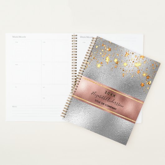 Silver roos Gold Stars Business 2026 Planner (Display)